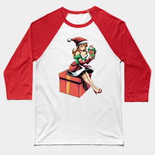 Christmas Girl Baseball T-Shirt